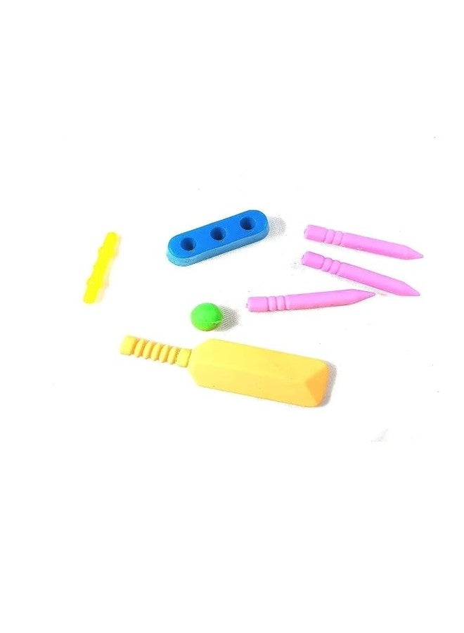 YOOKO® Cricket Eraser Kit for Kids | Non-Toxic Rubber Pencil Erasers | Cricket Design | School Stationery & Birthday Return Gift | Pack of 6 - Image 3